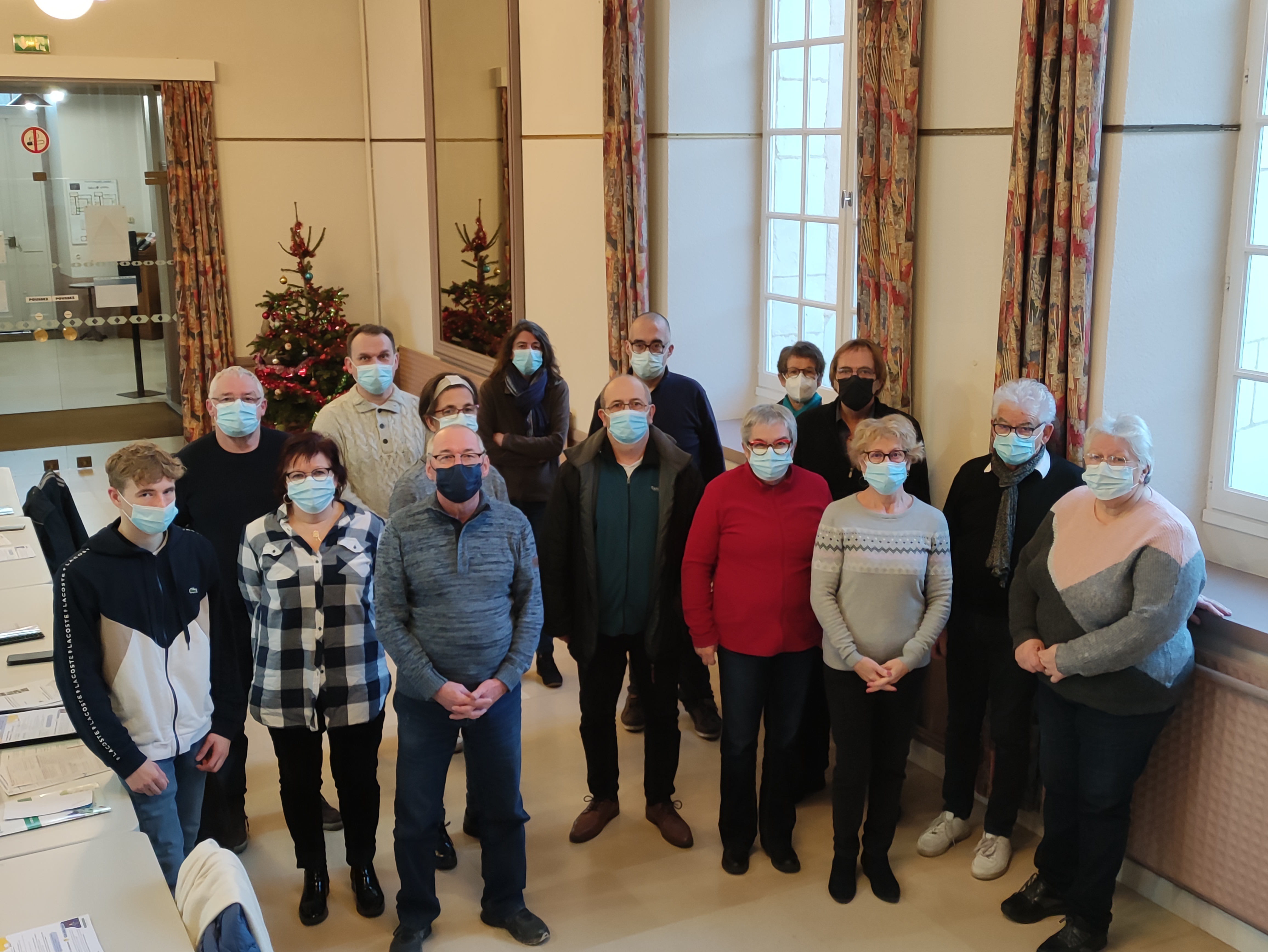 Voici les 15 agents recenseurs de Montval-sur-Loir. Crédits: Ville de Montval-sur-Loir.