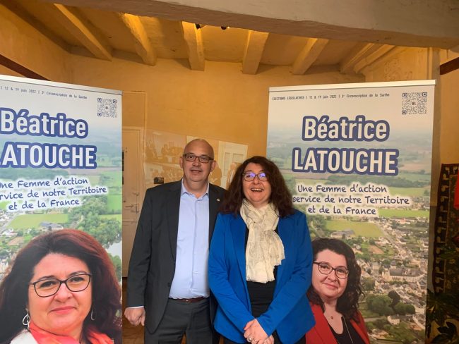 Le duo républicain Béatrice Latouche et Vincent Gruau, suppléant, sont officiellement candidats aux élections législatives de la 3ème circonscription de Sarthe.