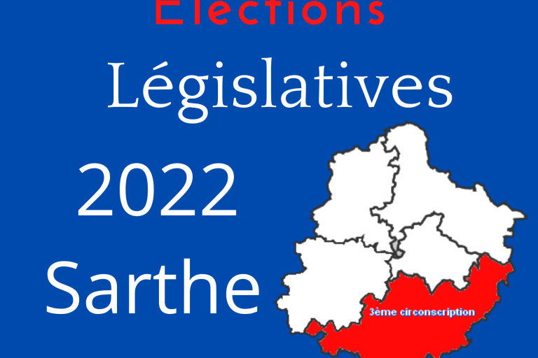 Quel est le résultat du 1er tour des élections législatives dans la 3ème circonscription de la Sarthe ?