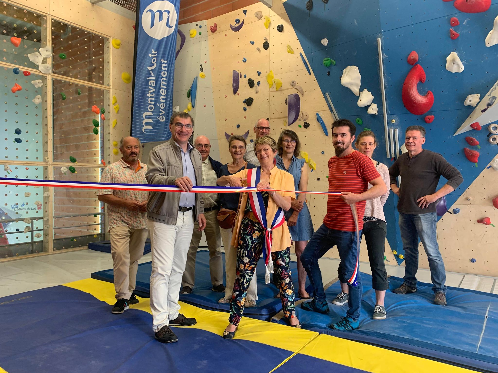 Le club d'escalade inaugure sa nouvelle salle de blocs 