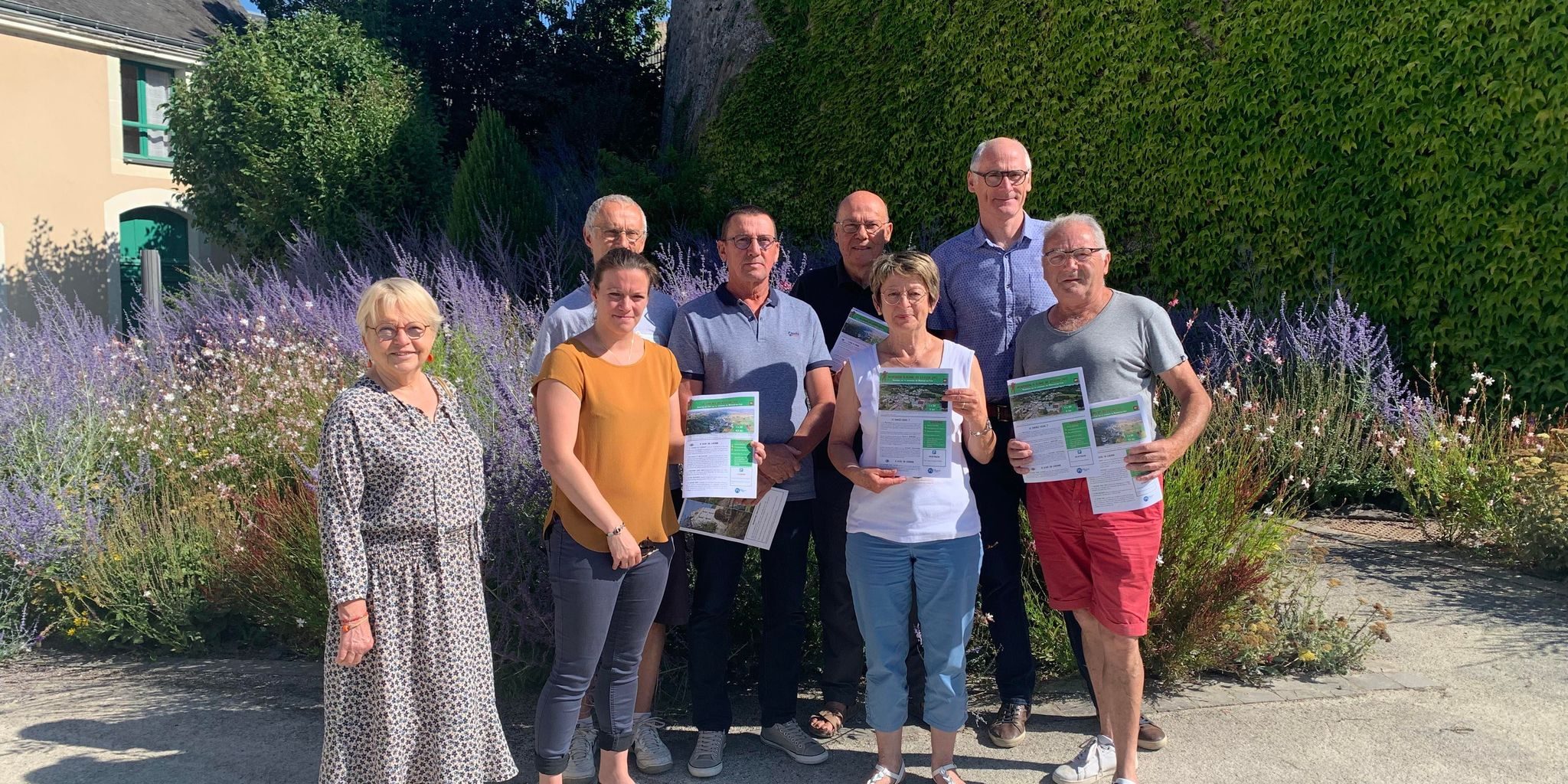 L’équipe qui a mis au point les fiches des itinéraires V1 et C1 de randonnée de Montval-sur-Loir.