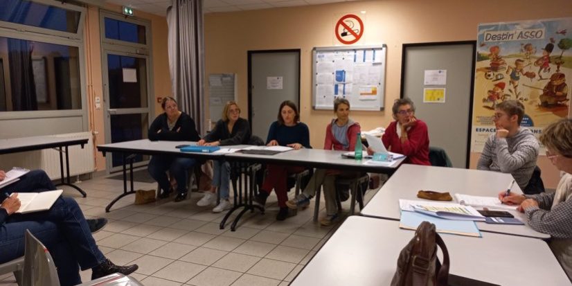 Lors de l'assemblée générale. Crédits : Coc Natation.