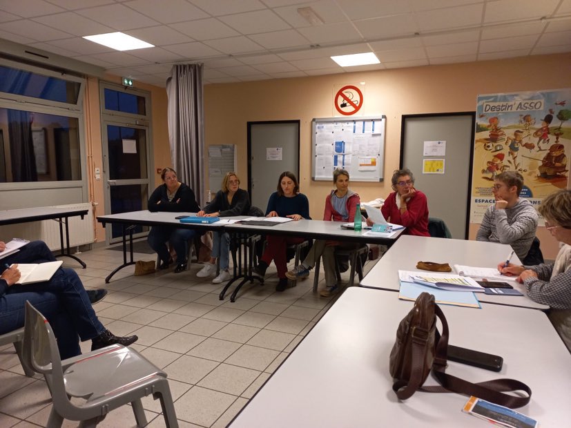 Lors de l'assemblée générale. Crédits : Coc Natation.